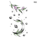 1Sheet Waterproof Temporary Tattoo Sticker 3D Butterfly Theme Fake Tattoo for Women Body Leg Arm Art