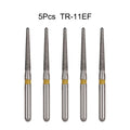 5Pcs/Bag Dental Diamond Burs Drill FG 1.6mm Bur For High Speed Handpiece Denspay Dental Bur Polishing Whitening Lab Material