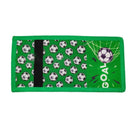 Kids Wallet for Boy Sports Football Soccer Pattern Trifold Wallet wtih Lanyard Zippered Coin Pocket and Card Holder