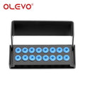 OLEVO Aluminum Dental Burs Holder Sterilizer Case Drills Block for High/Low Speed Bur Organizer Box With Silicone Autoclavable
