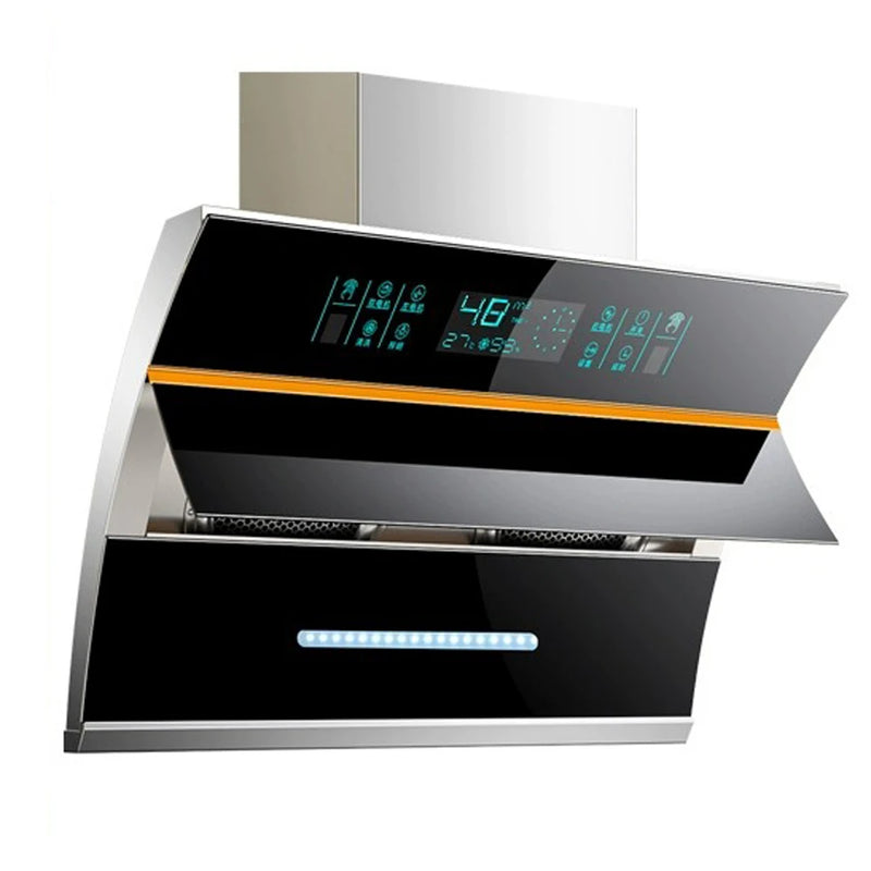 750mm Range Hood for Kitchen Extractor Hood Side Suction Built-in Automatic Cleaning Dual Motor Hotte Aspirante Cuisine