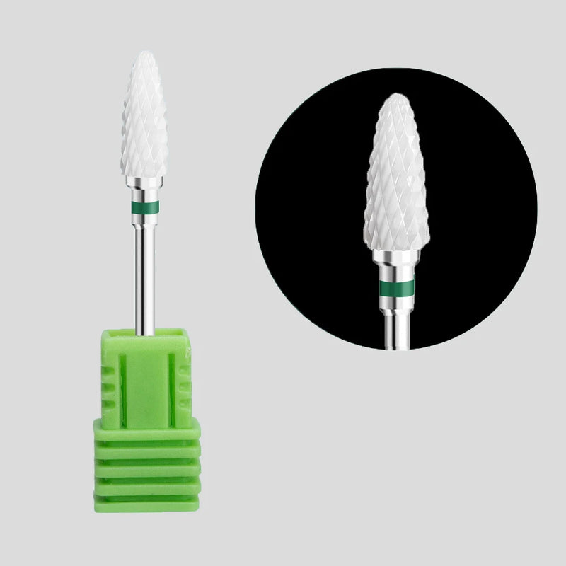 Nail Drill Bits Main Manicure Head To Nails Ceramic Cutter Nail Accessories Equipment Nail Bits for Electric Drill
