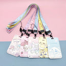 Sanrio ID Badge Holder Neck Strap Cartoon My Melody Subway Door Card Holders Hello Kitty Kids Campus Lanyard Credential Holder