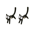 New Funny Small Black Cat Earring for Women Girl Fashion Cute Animal Kitten Earrings Fashion Party Festival Piercing Jewelry