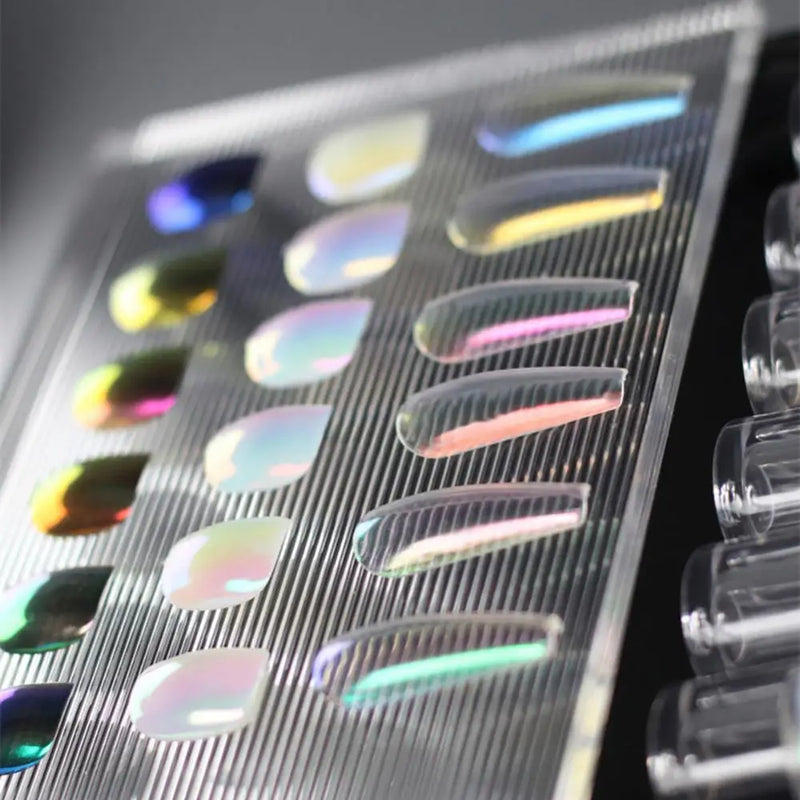 6 Color Small Tube Quick Dty Liquid Chrome Powder Aurora White Pigment With Brush Glossy Rub Professional Salon Nail Glitter Set