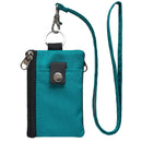 Wallet ID Badge Holder Waterproof Nylon Zipper Pouch and Lanyard Student Bus Transfer Cards Cash Coin Travel Bag RFID Blocking