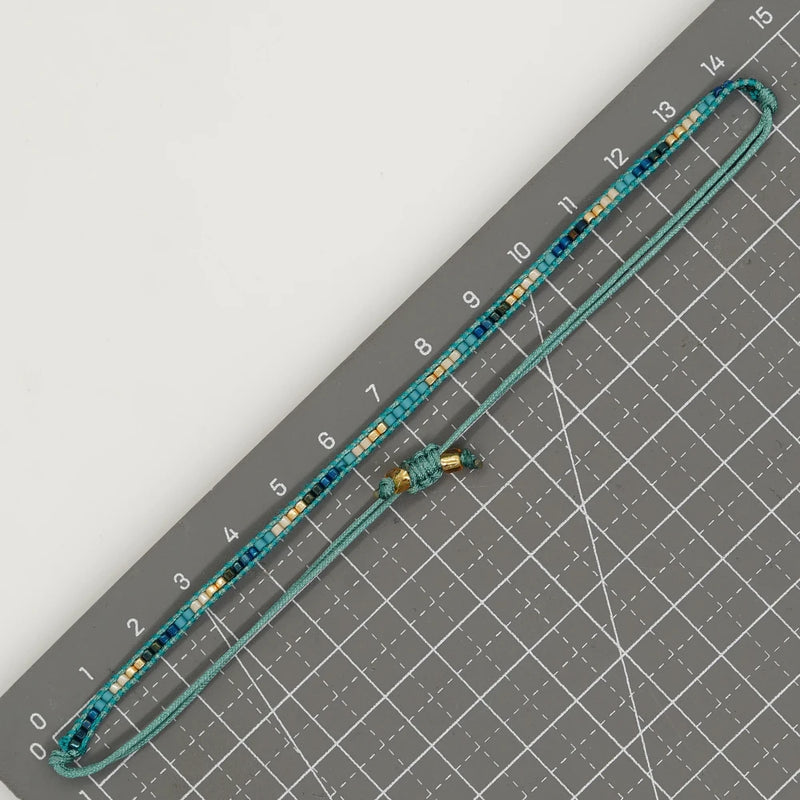 Women Miyuki Seed Beaded Bracelet Boho Jewelry Handmade Gift Rope Chain Charm Bracelets for Teen Girl Friendship Pulsera