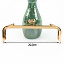 1Pc Deepeel Retro Square Embossed Bag Handles Metal Handmade Sewing Brackets Kiss Clasp Handbag Purse Frame Handle Accessories