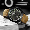 Automatic Watches for Men Mechanical Genuine Brown Leather Yellow Green Military 44mm Luxury Rose Gold Reloj Hombre Baratos