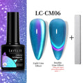 LILYCUTE 7ML 9D Cat Magnetic Gel Polish Set Semi Permanent Soak Off UV LED Glitter Nails Magnet Stick Black Gel Needed