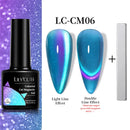 LILYCUTE 7ML 9D Cat Magnetic Gel Polish Set Semi Permanent Soak Off UV LED Glitter Nails Magnet Stick Black Gel Needed