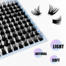 رموش Abonnie Lash Clusters DIY C/D Curl Mega 60 Segmented Fluffy Volume Single Clusters