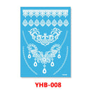 1PC Hanna Lace Tattoo Sticker White Silk Printing Waterproof Disposable Tattoo for Arm Sexy Bracelet