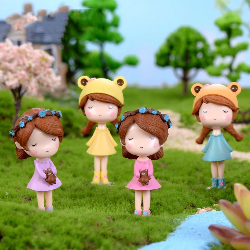 Miniature Fairy Garden Accessories Cute Kawaii Lovers Ornament Statue Figurines Home Garden Landscape Dollhouse Terrarium Decor