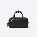 Vintage Boston Aging Ball Bag New Style Niche Design Pillow Bag Fashionable Genuine Leather Single Shoulder Slant Handbag