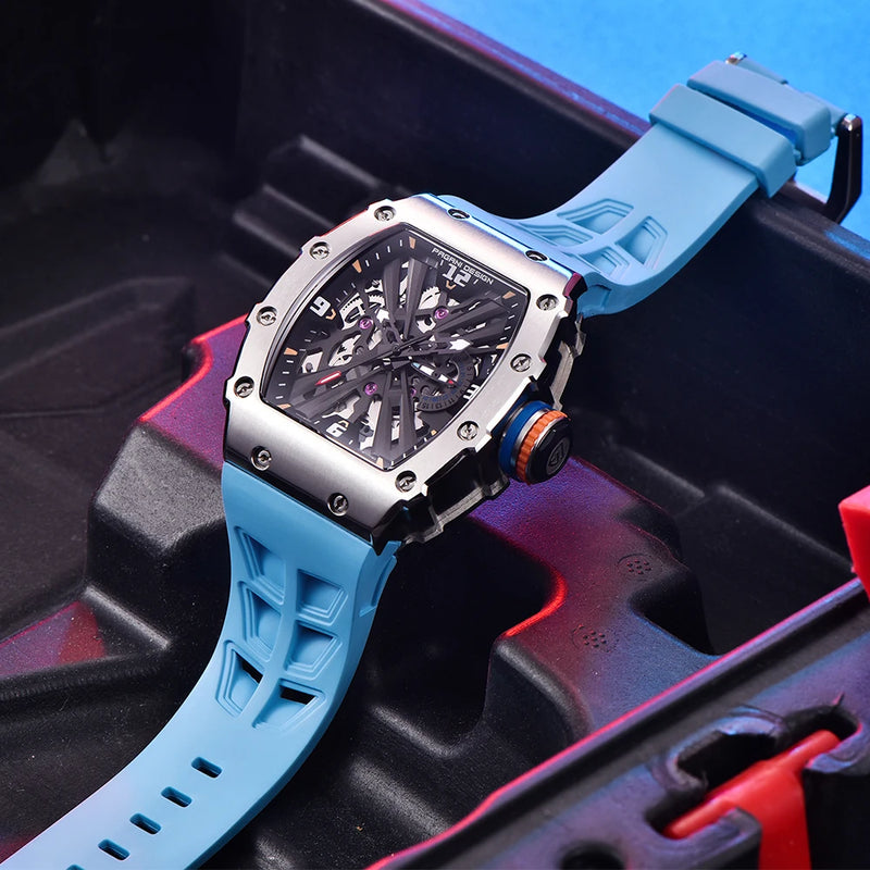 2023 PAGANI DESIGN New 42MM Men's Quartz Watch Luxury Sapphire Glass 5ATM Waterproof Stainless Steel Watch for Men reloj hombre