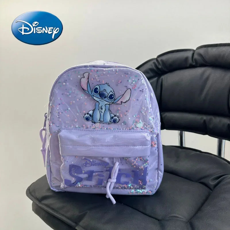 Disney Mickey Mouse Cartoon Fashion Backpack Women's Minnie Canvas School Bag Fashion Large Capacity Backpack Girls Mochila