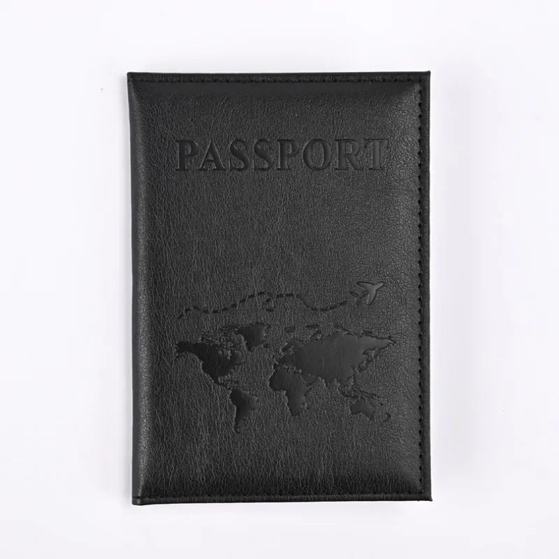 Airplane Passport Cover  Women Men Travel Passport Case Leather Pink Cute Passport Wallet Purse Girl PassportHolder