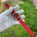 STEELDIVE SD1981 Steel Bezel Super Luminous AR Sapphire Glass NH35 Automatic 200m Waterproof Mens Dive Watch with Milled Clasp