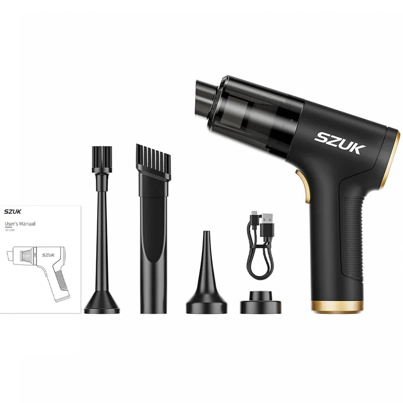 SZUK C006 Car Vacuum Cleaner 780000Pa Strong Suction Portable Handheld Car Cleaner Cleaning Machine Mini Wireless Vacuum Cleaner