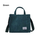 New Minimalist Corduroy Small Square Handbag Fashionable And Trendy Women's Shoulder Bag Versatile Handbag