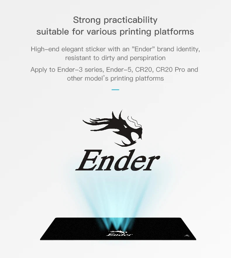 CREALITY 3D Original Black Build Surface With 3M Sticker 3D Printer Heated Bed Sheet Paper For Creality Ender-3 235*235mm