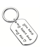 1pc Valentines Day Gift Keychain for Husband Boyfriend From Girlfriend Wife Anniversary Birthday Gifts For Couple Keyring