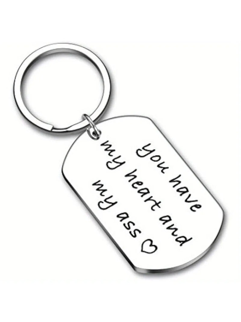 1pc Valentines Day Gift Keychain for Husband Boyfriend From Girlfriend Wife Anniversary Birthday Gifts For Couple Keyring