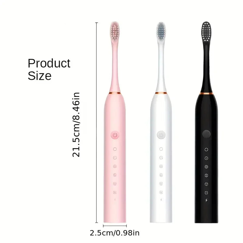 Xiaomi Electric Ultrasonic Toothbrush Six Speed Mode Home Soft Hair USB Charging Waterproof Adult Tooth Automatic Couple Set