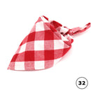 Plaid Cat Dog Bandana Pet Puppy Soft Cotton Bandanas Handkerchiefs Scarfs Triangular Bandages Accessories for Kittens Puppies