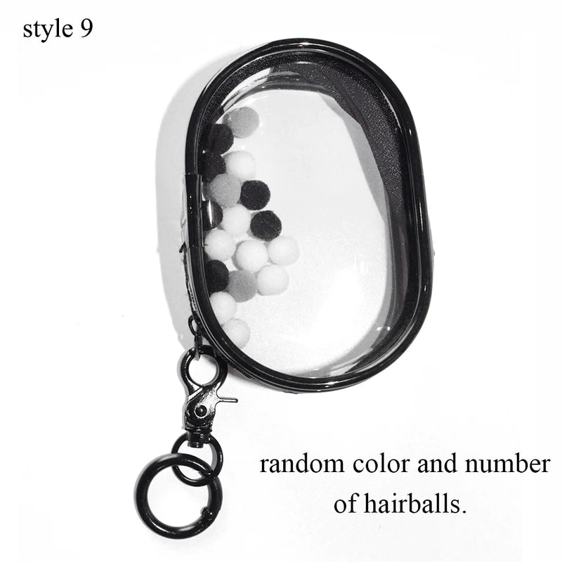 Jewelry Organizer Transparent Storage Box Pouch Mystery Box Keychain Bag Storage Case Thicken Wallet Cute Doll Bag Organization