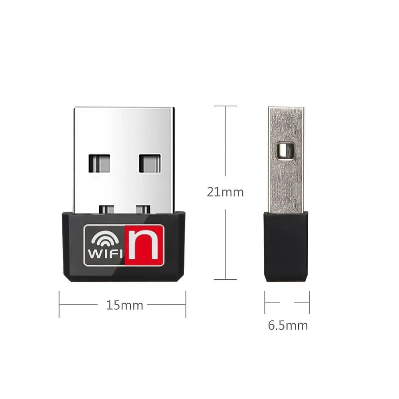 Mini WIFI 6 Adapter 150M/300M Network Card USB Dongle 2.4GHz 802.11AX Signal Reception For PC Laptop Windows 10/11 Driver Free