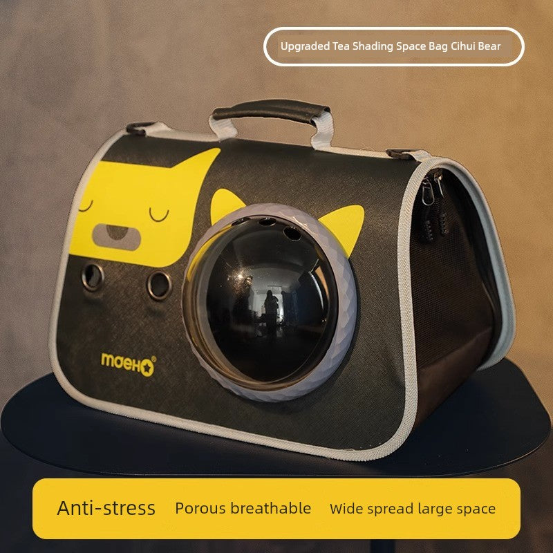 Cat Bag Portable Cat Backpack Shoulder Handbag Summer Breathable Cat Outing Handy Gadget Puppy Pet Diaper Bag