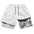 Berserk Anime Gym Shorts Men Fitness Sacrifice Print Y2K Performance Shorts 2 in 1 Quick Dry Athletics Short Pants Summer Male