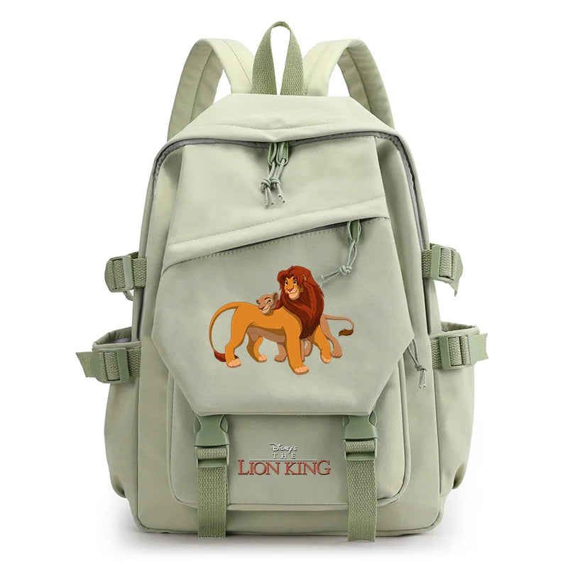 Disney The Lion King Simba Boys Girls Kids School Book Bags Women Bagpack Teenagers Travel Backpack Mochila Escolar