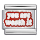 GEMOSA New Personalized Signature Words Italian Charms Link Fit 9mm Stainless Steel Bracelet Making DIY Jewelry for Women Men