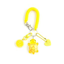 Creative Candy Color Flower Heart Pendant Keychain Cute Small Flower Key Ring Bag Pendant Accessories Luminous Turtle Pendant