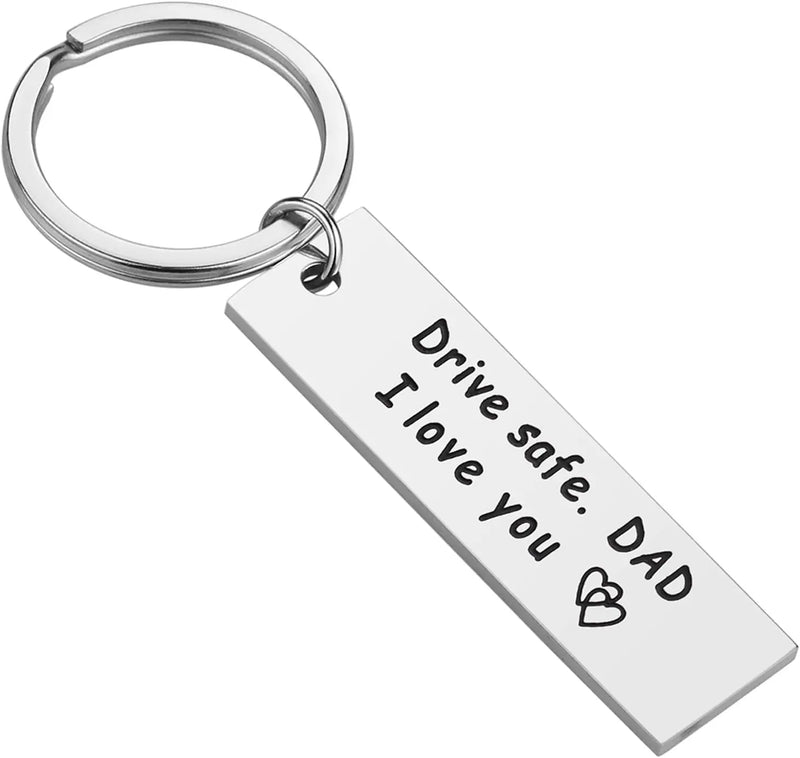 1pc Dad Gifts from Daughter - Drive Safe Dad Keychain I Love You Father Daughter Gifts Christmas Valentines Birthday Gifts