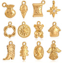 3Pcs/Lot Christmas Candy/Xmas Tree/Gingerbread Bear/Snow House Charms Pendant For Bracelet Necklace Earrings DIY Jewelry Making