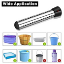 2500W Immersion Heater, Pool Heater Automatic Timer, Safe Pool Heating Immersion Heater, Perfect for Home Travel EU Plug