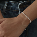 Luxury Bling Crystal Rhinestone Bracelets for Women Silver Color Elegant Bridal Wedding Jewelry