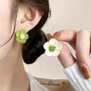 Fashion Jewelry 925 Silver Needle Flower Earrings 2023 Trend New Sweet Design Metal Earrings For Women Female Gifts Wholesale