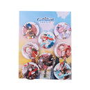 8 Pcs/Set Anime Tinning Tinplate Brooch Sanrio Backpack Badge Souvenir Clothing Gift For Friends