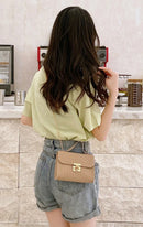 Ladies hand bags Women's bag Chain crossbody bag Simple and fashionable portable small square bag mini bag  tote bag