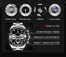 POEDAGAR Luxury Watch For Men High Quality Luminous Waterproof Chronograph Men's Watch Stainless Steel Men Quartz Watches Reloj