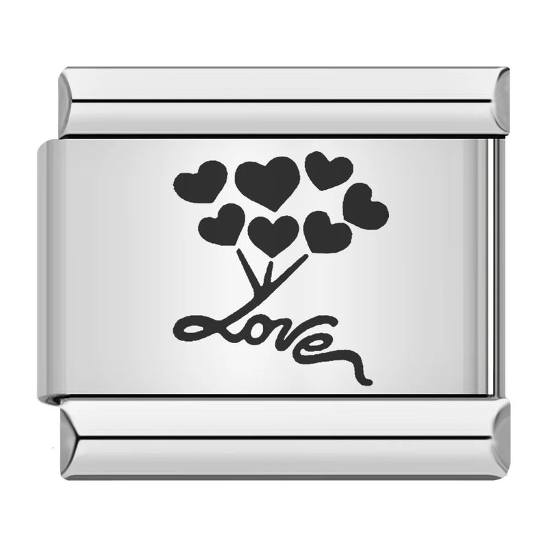 Gemosa Original Daisy Love Dream Pretty Personality Italian Charm Links Fit 9mm Bracelet Stainless Steel Jewelry Making