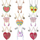 2 Pcs/Set Magnetism Best Friends Pendant Necklace for Women Rabbit Lover Broken Heart Clavicle Chain BFF Best Friends Jewelry