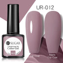 UR SUGAR - Esmalte de uñas en gel semipermanente rosa nude con purpurina, color sólido, 7,5 ml, para manicura semipermanente UV LED