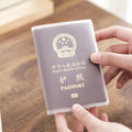 【Hot sales】1-3PCS Passport Protective Cover Transparent Frosted, PVC Material Waterproof Document Case