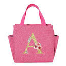 A~N Letter Printed Nylon Lunch Bag With Zipper Waterproof Insulation Bag Ice Bag Suitable For Men & Women's Work Picnic Travel